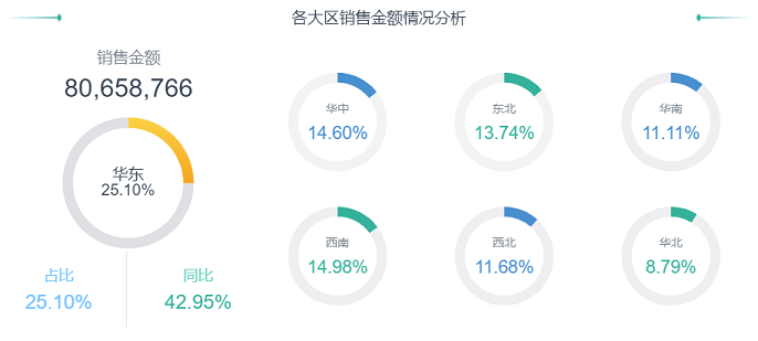 环形占比图示例