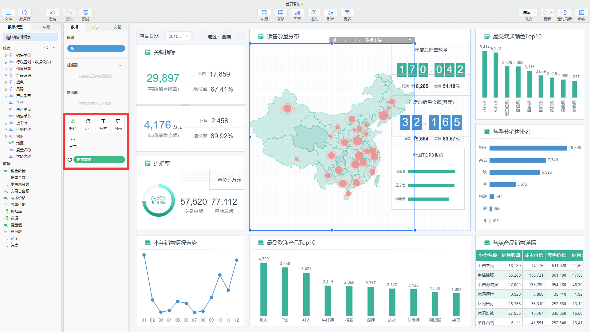 地图散点实现